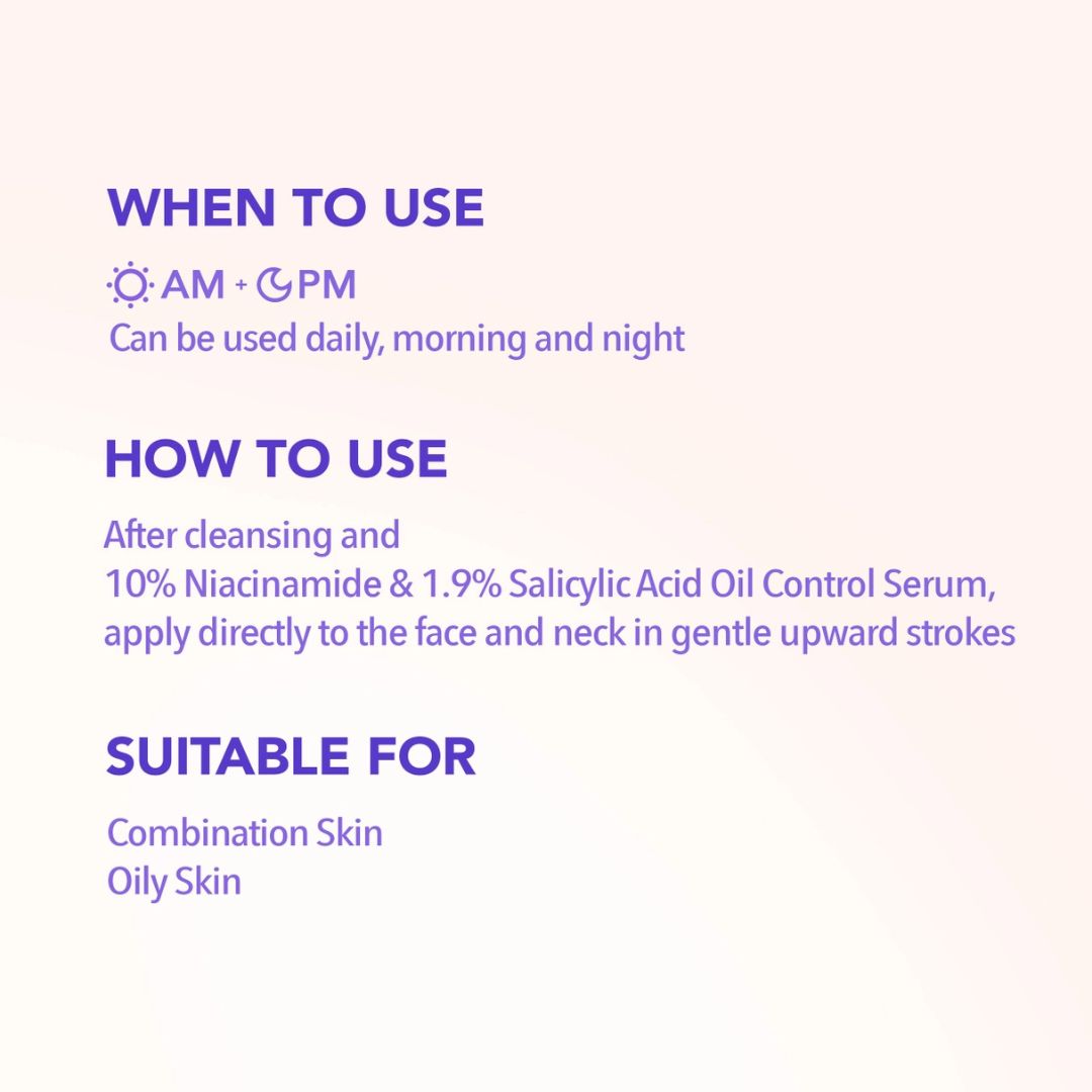 Moira, 10% Niacinamide Oil Control Moisturizer, Made In Korea