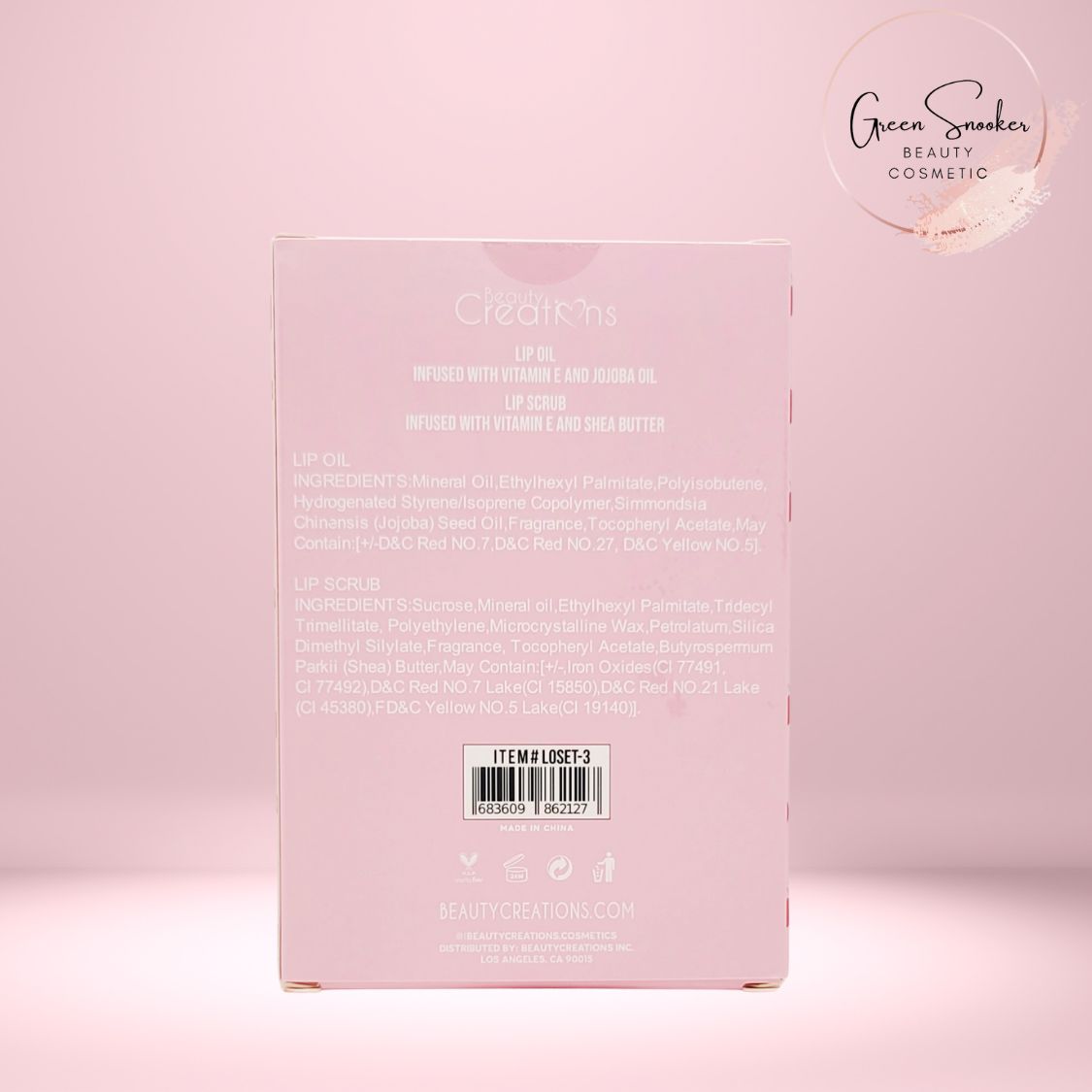 Beauty Creations, Sweet Dose , Lip Oil & Lip Scrub Set
