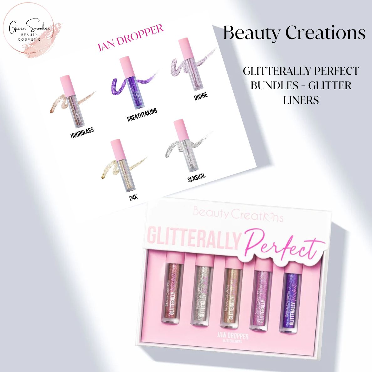 Beauty Creations, Glitterally Perfect Bundles - Glitter Liners