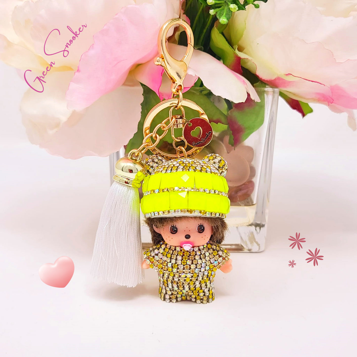 Keychain, Cute Monchichi Tassel, bag pendant