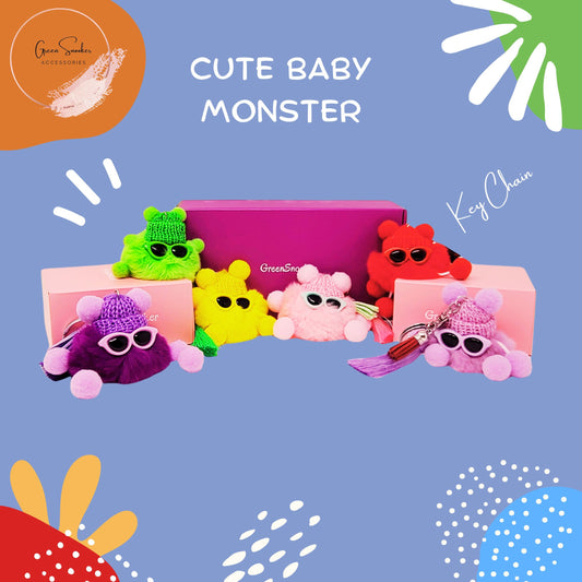 Keychain, Cute Baby Monster, Bag Pendant