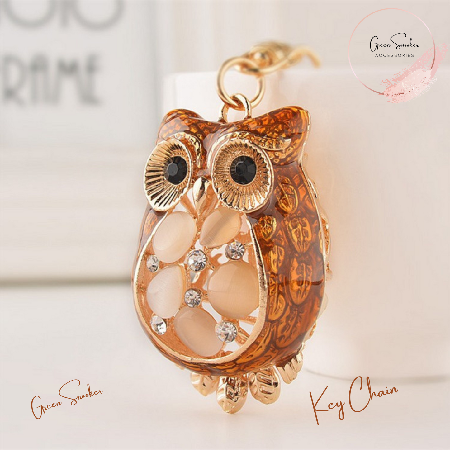 Key Chains, Owl Metal Purse Pendant