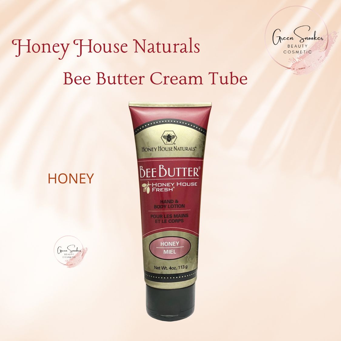 Honey House Naturals, Bee Butter Cream Tube