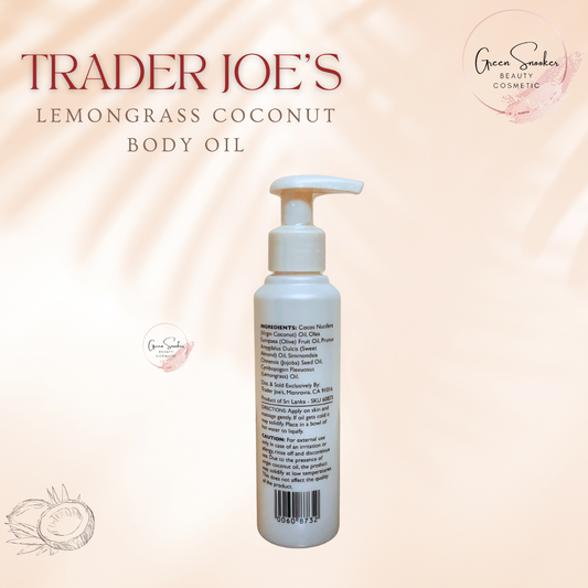 Trader Joe's, Lemongrass Coconut Body Oil