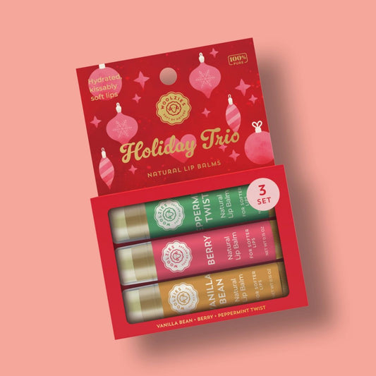 Woolzies, Lip Balm, Holiday Trio, Set of 3