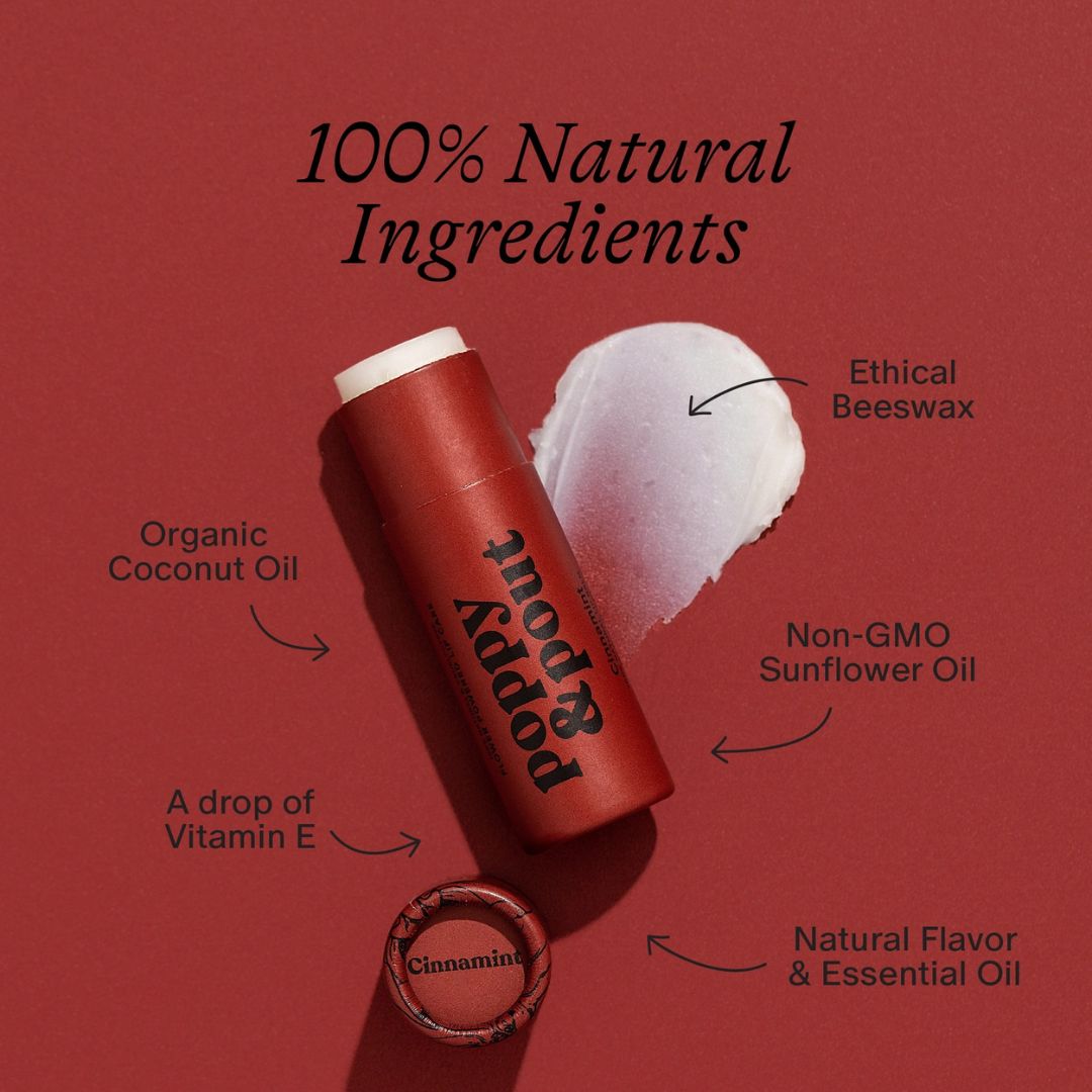 Poppy & Pout, Lip Care Duo, Cinnamint