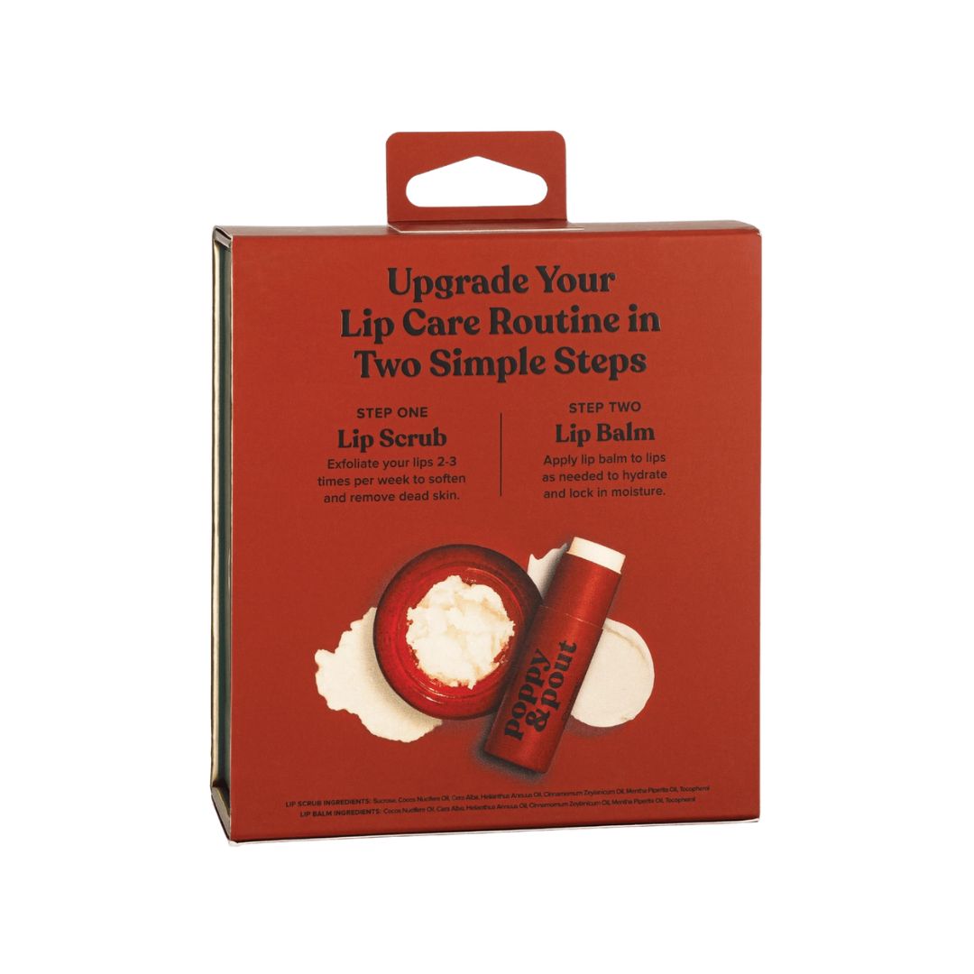 Poppy & Pout, Lip Care Duo, Cinnamint