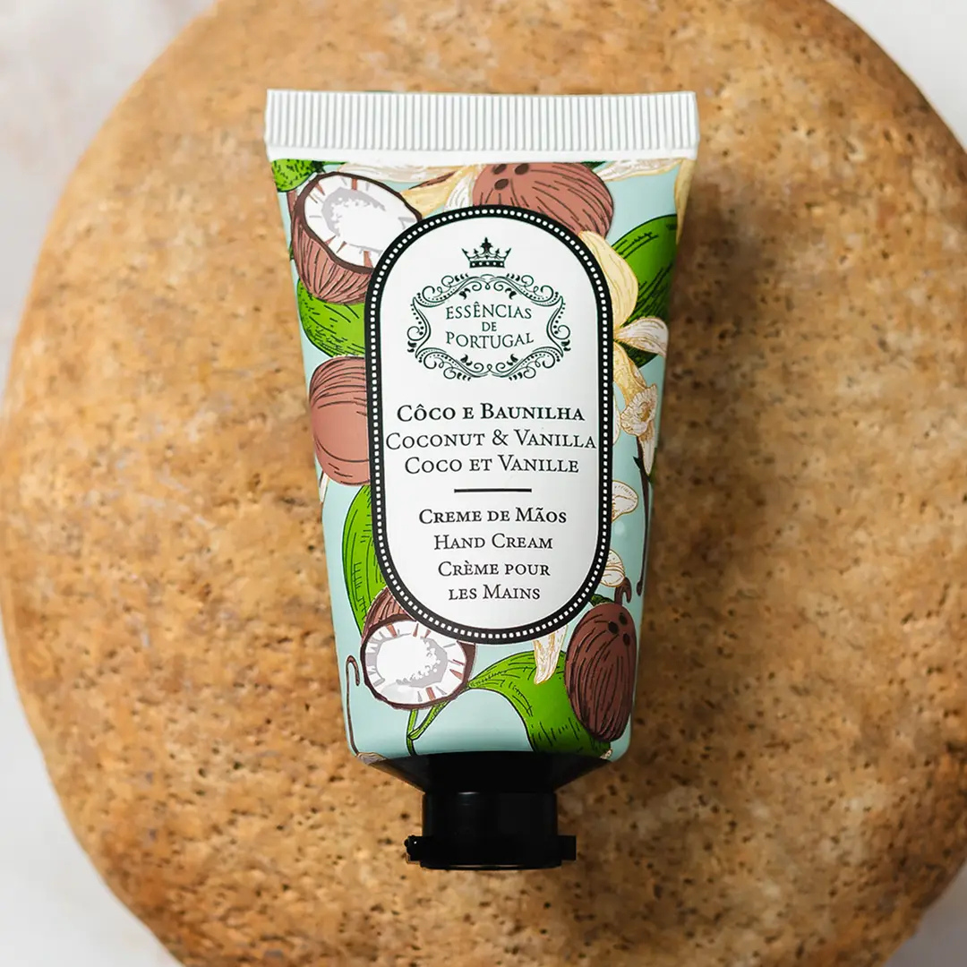 Essencias De Portugal, Coconut & Vanilla Care Set, Soap & Hand Cream Duo