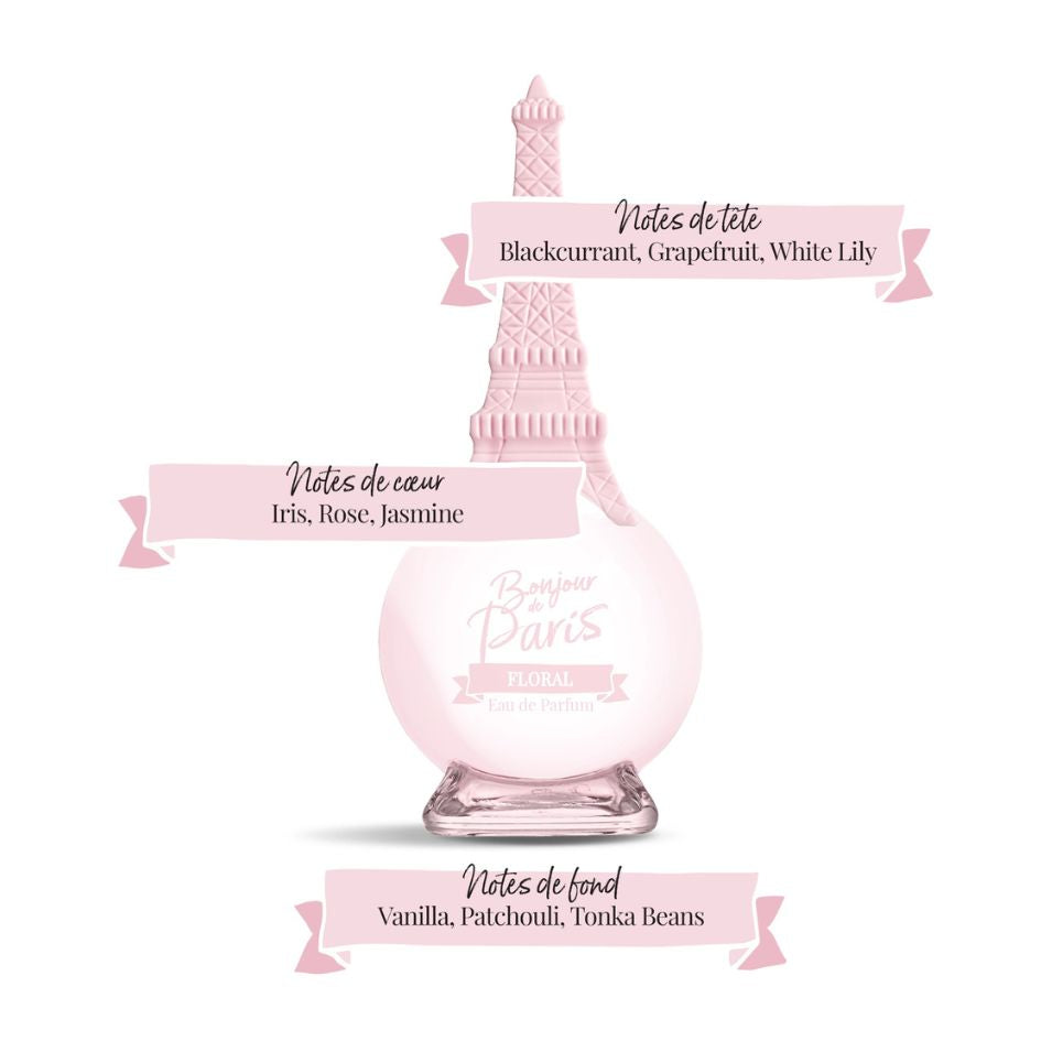 Bonjour de Paris, Eau De Parfum - Floral - 3.3 oz, Made in France