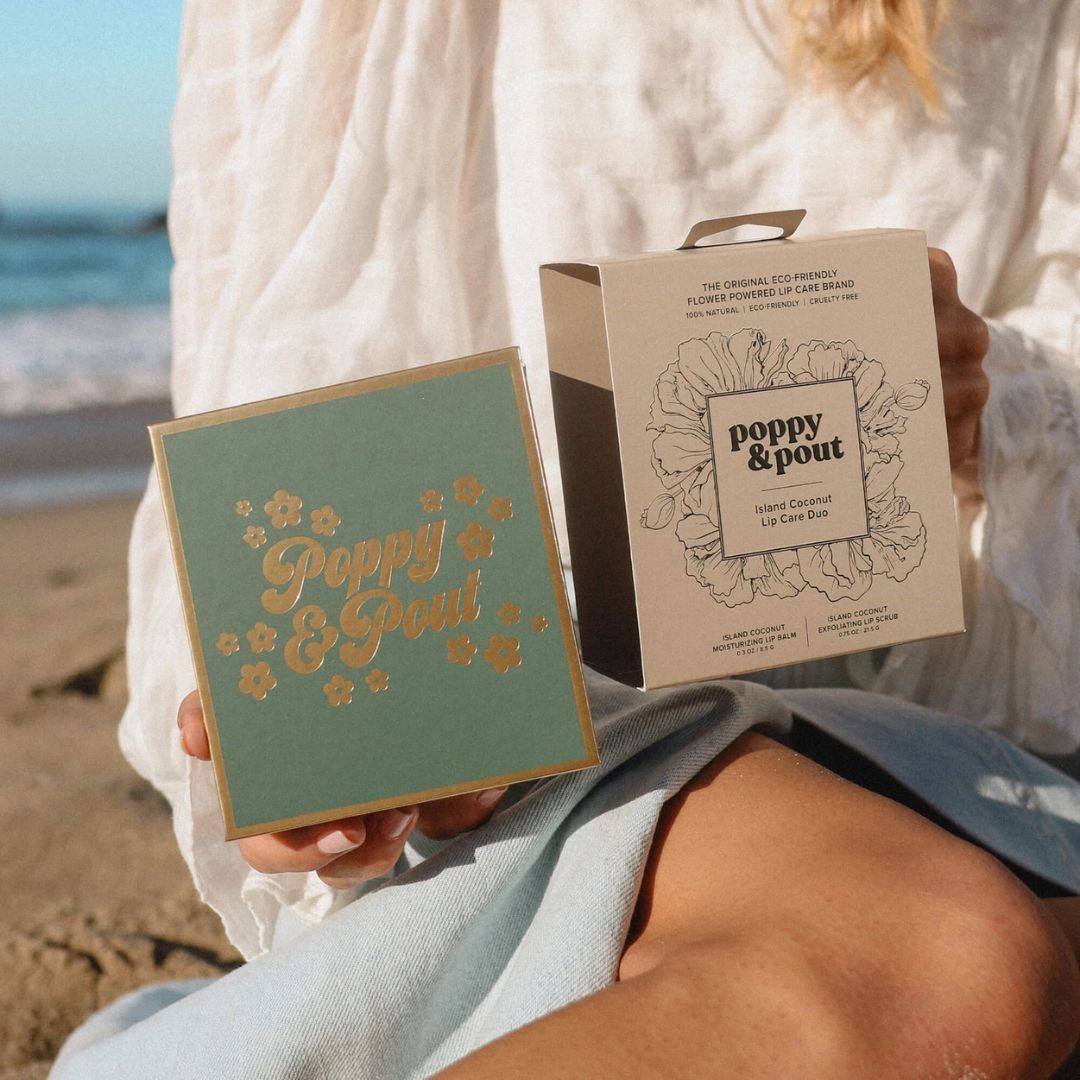 Poppy & Pout, Lip Care Duo, Island Coconut
