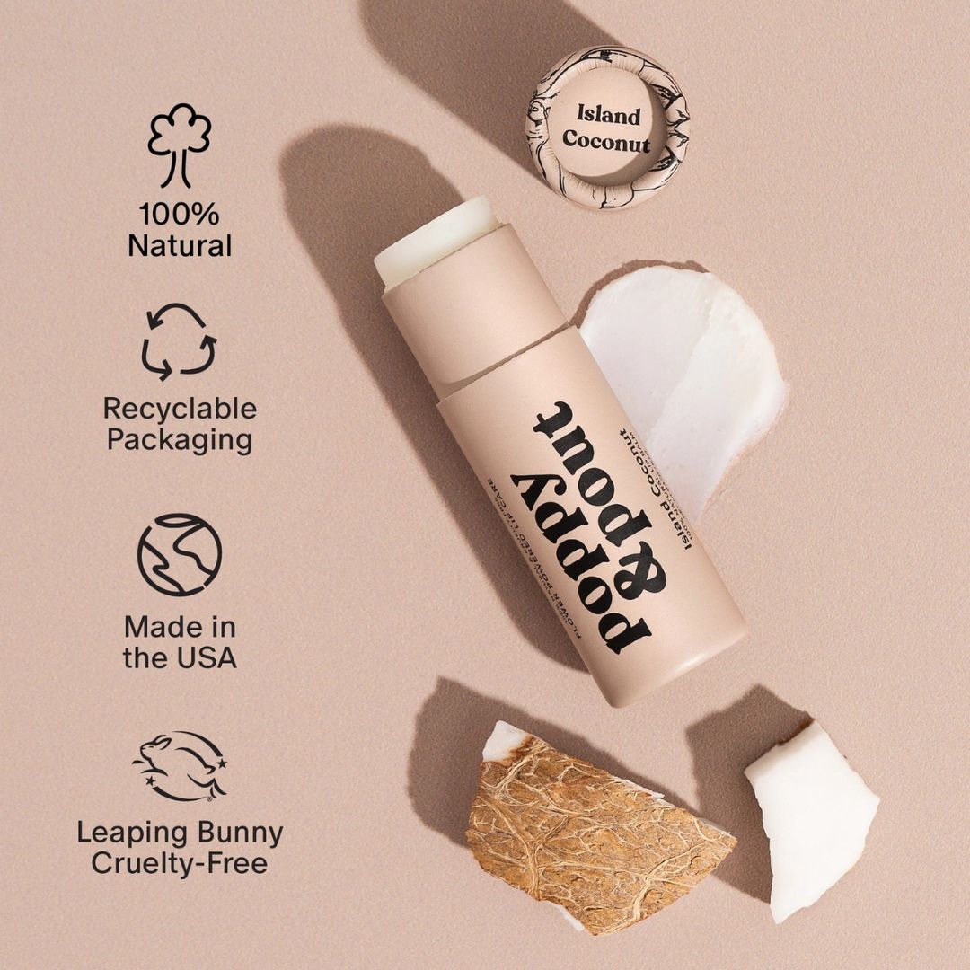 Poppy & Pout, Lip Care Duo, Island Coconut