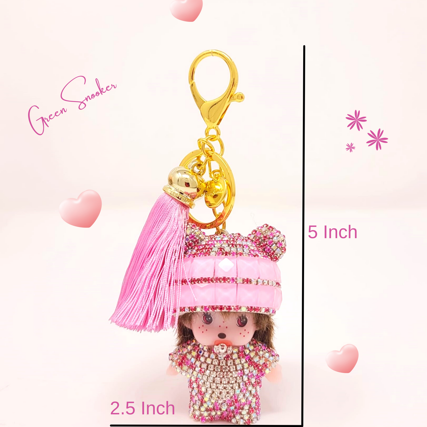 Keychain, Cute Monchichi Tassel, bag pendant