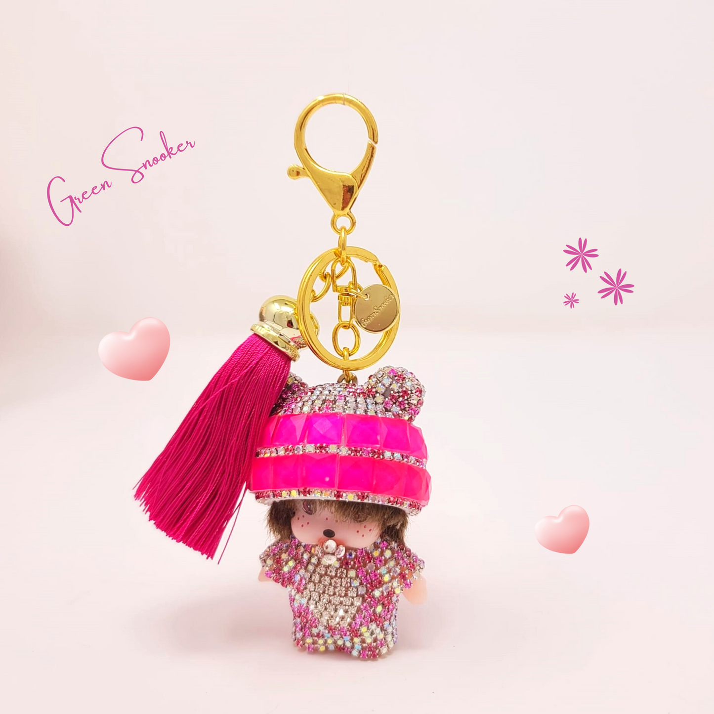 Keychain, Cute Monchichi Tassel, bag pendant