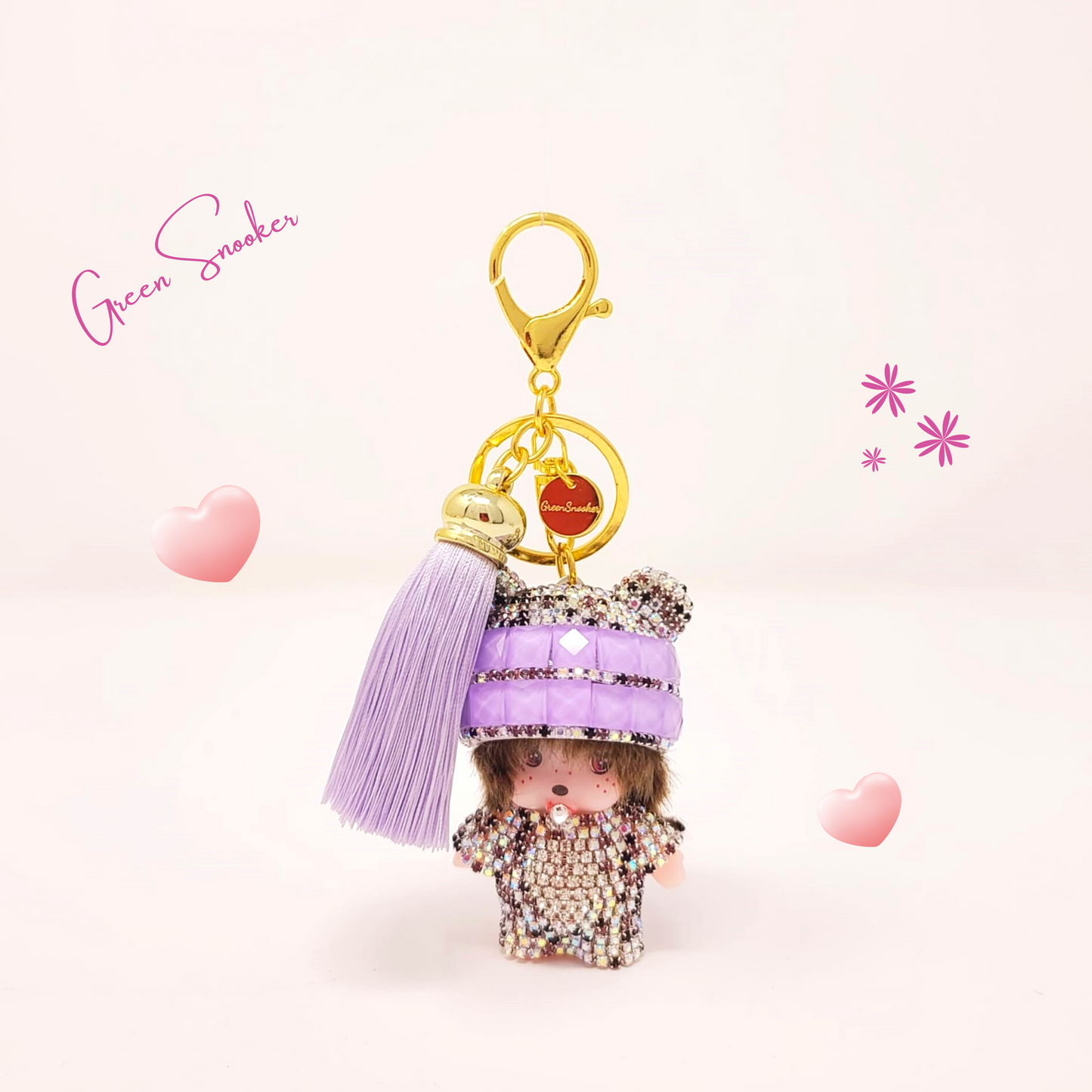 Keychain, Cute Monchichi Tassel, bag pendant