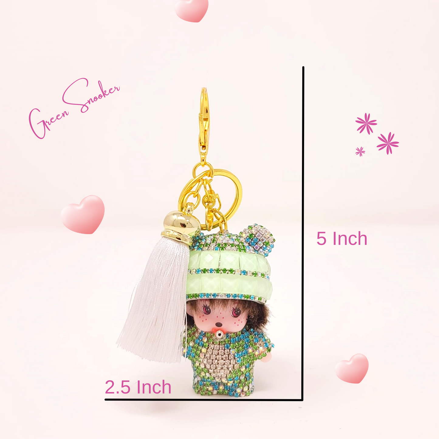 Keychain, Cute Monchichi Tassel, bag pendant