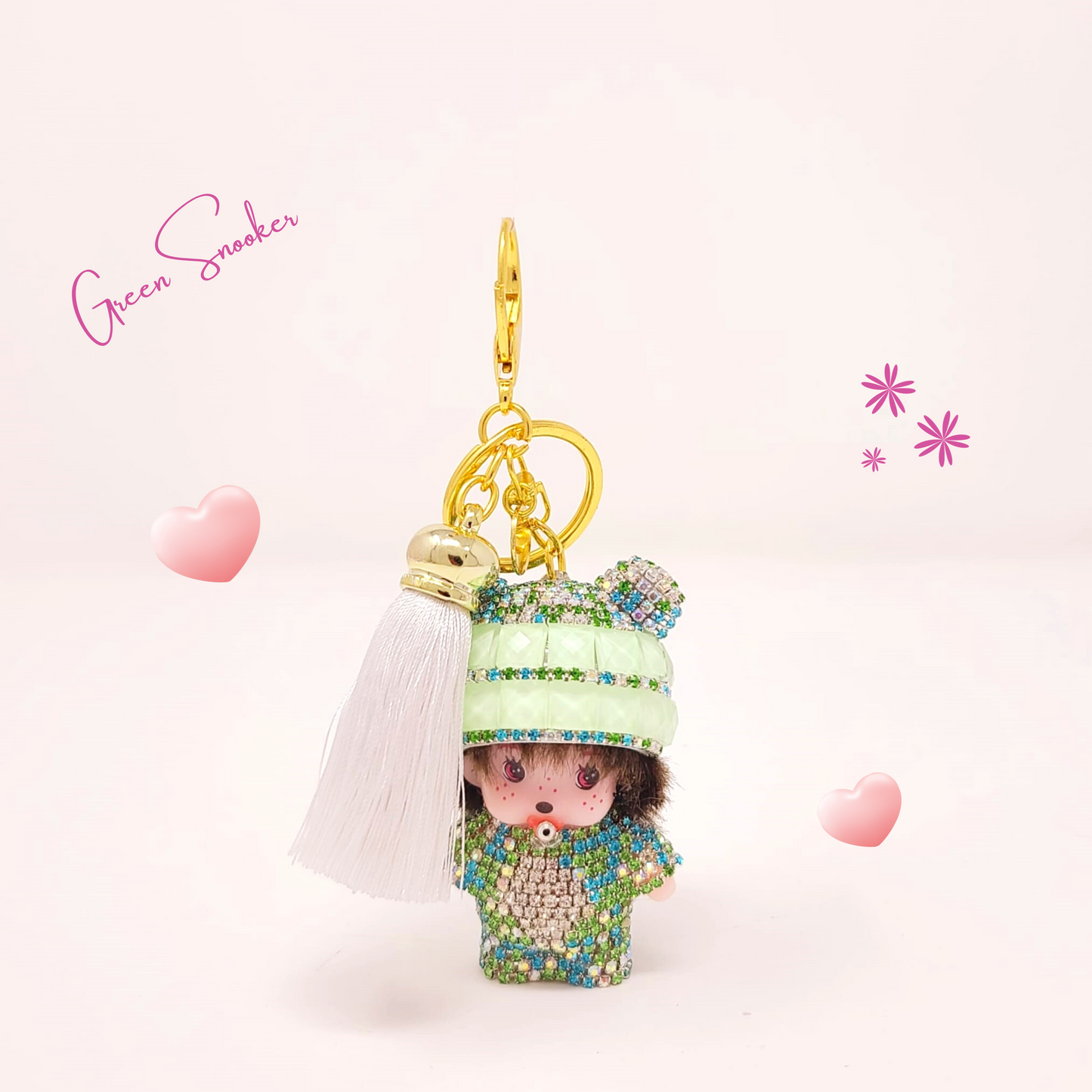 Keychain, Cute Monchichi Tassel, bag pendant