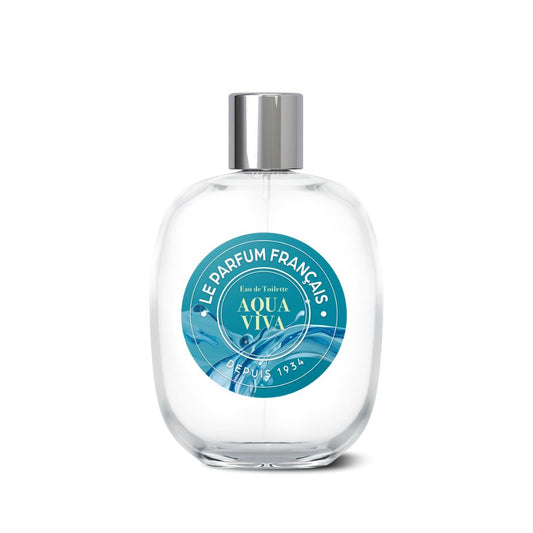 Le Parfum Français, Aqua Viva Eau De Toilette 3.3 Fl Oz, Made in France