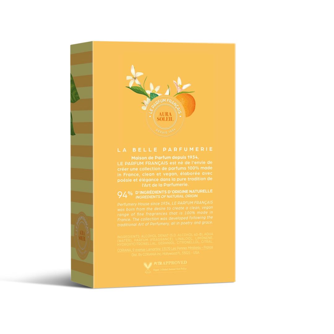 Le Parfum Français, Aura Soleil, Eau De Toilette 3.3 Fl.oz , Made in France