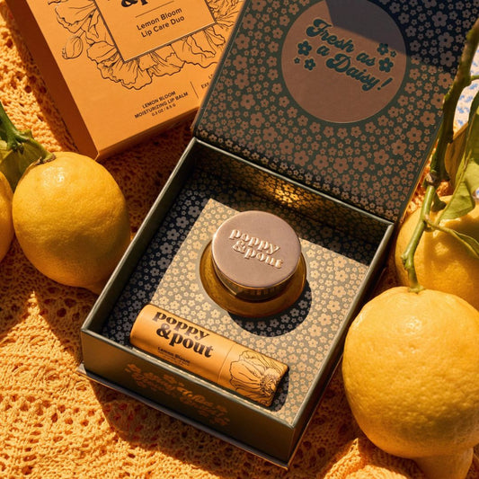 Poppy & Pout, Lip Care Duo, Lemon Bloom
