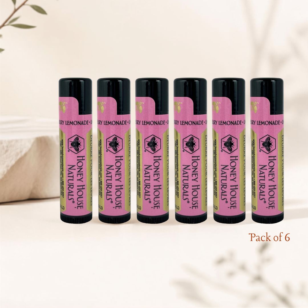Honey House Naturals, Lip Butter Tube. Pack of 6
