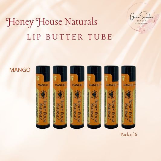 Honey House Naturals, Lip Butter Tube. Pack of 6