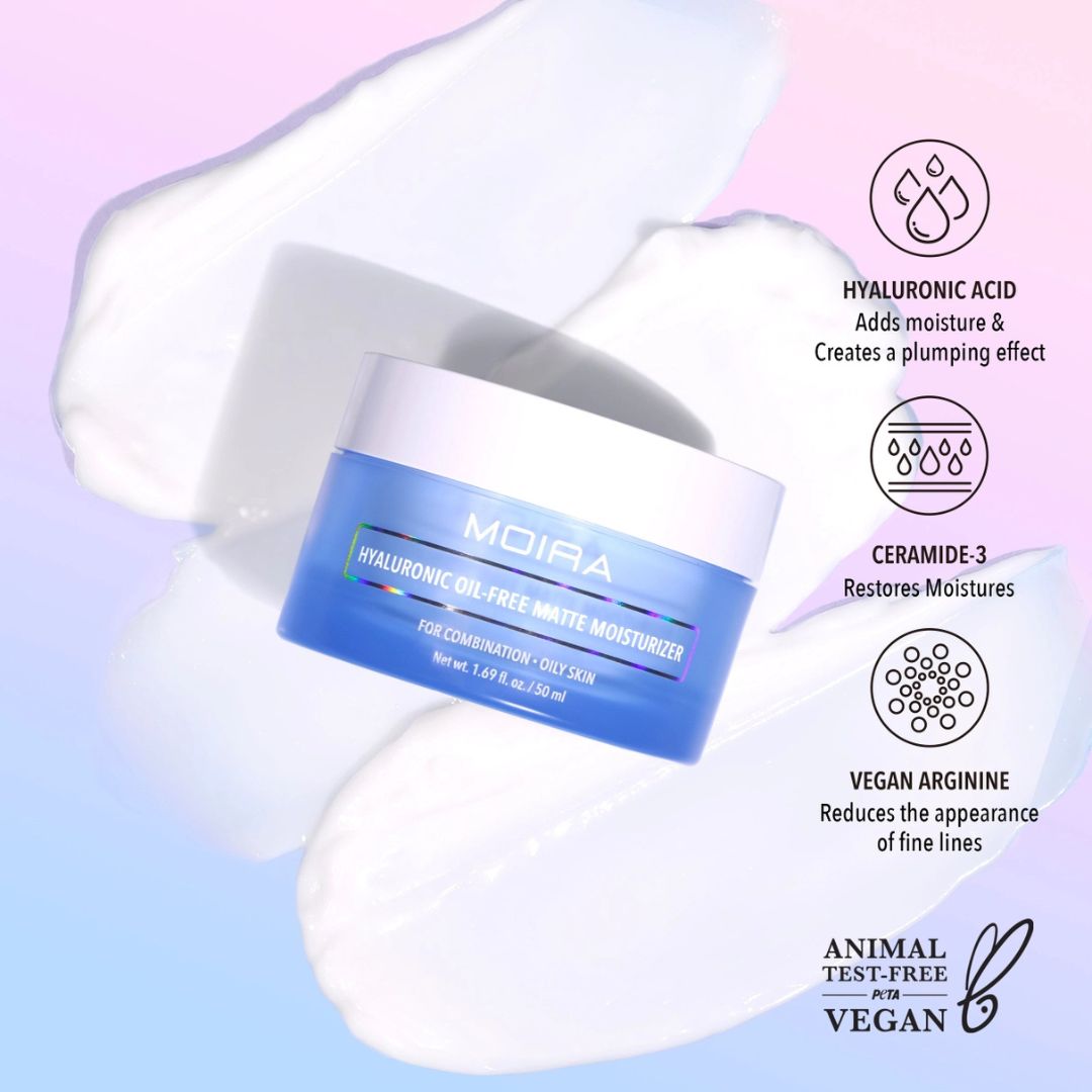 Moira, Hyaluronic Oil Free Matte Moisturizer, Made In Korea