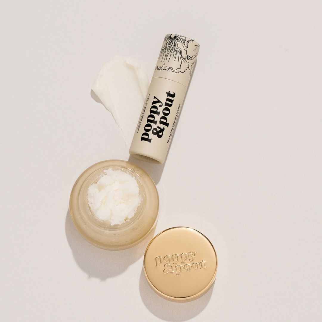 Poppy & Pout, Lip Care Duo, Marshmallow Creme