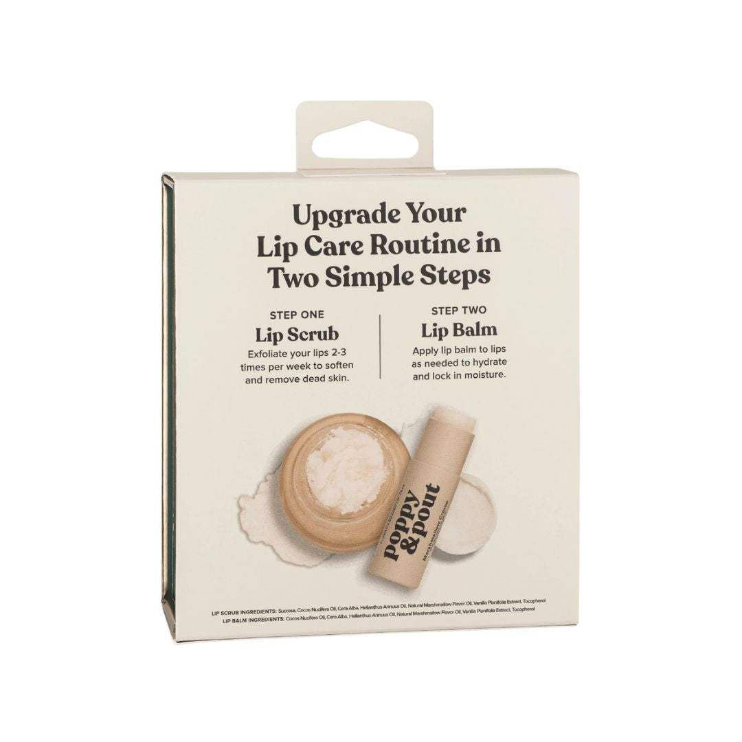 Poppy & Pout, Lip Care Duo, Marshmallow Creme