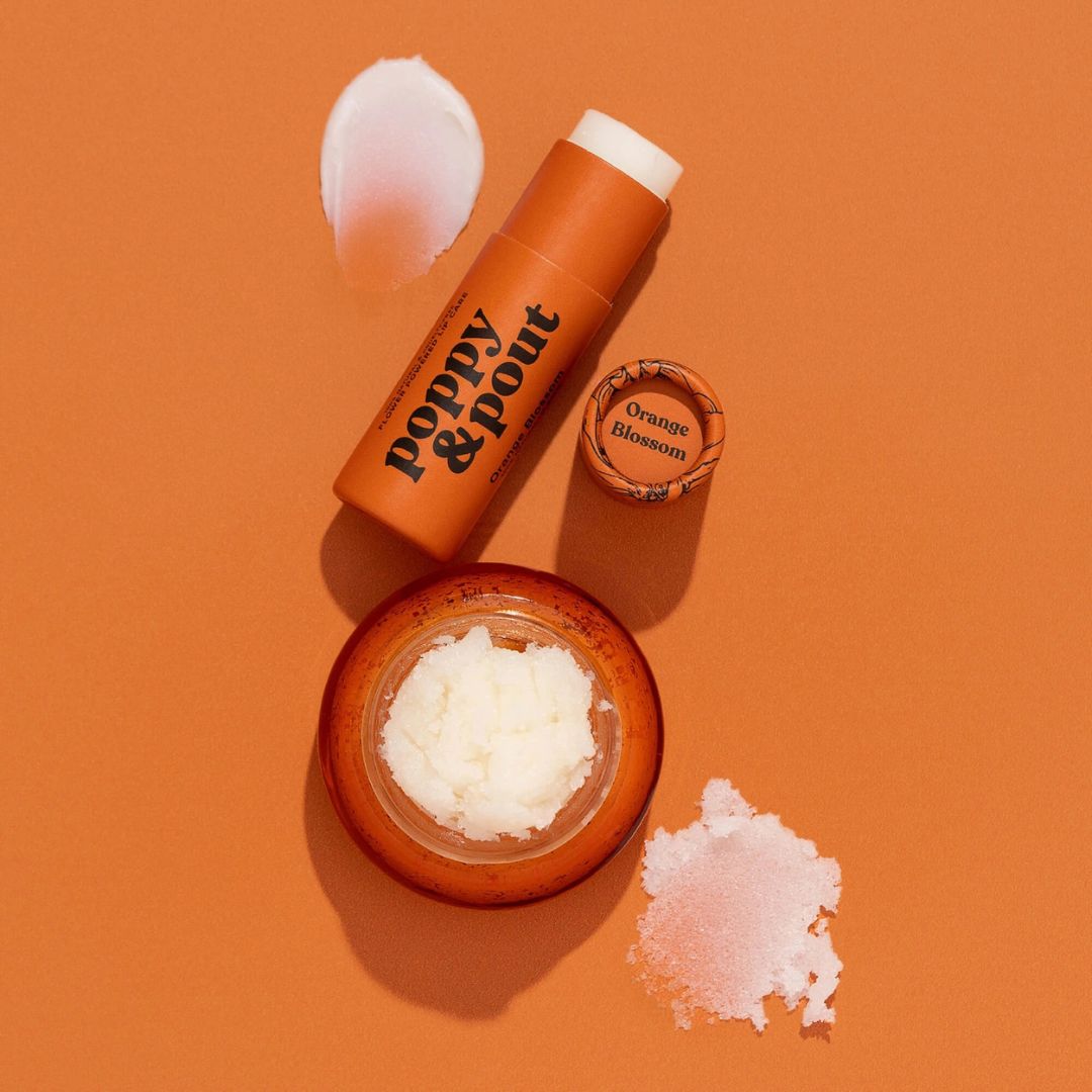 Poppy & Pout, Lip Care Duo, Orange Blossom