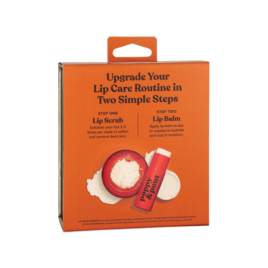 Poppy & Pout, Lip Care Duo, Orange Blossom