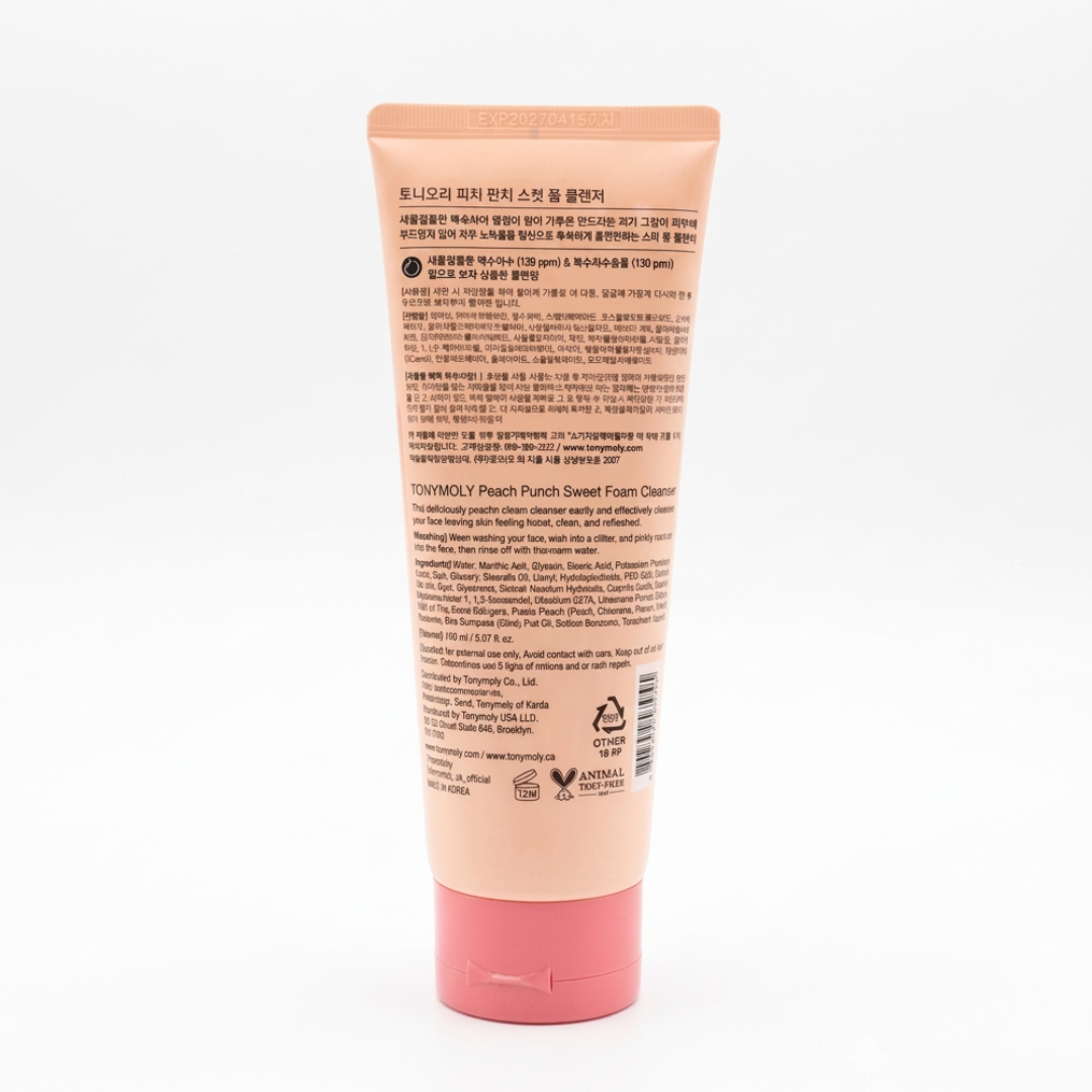 TONY MOLY, Peach Punch Sweet Foam Cleanser