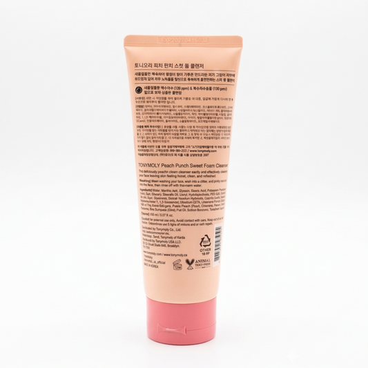 TONY MOLY, Peach Punch Sweet Foam Cleanser
