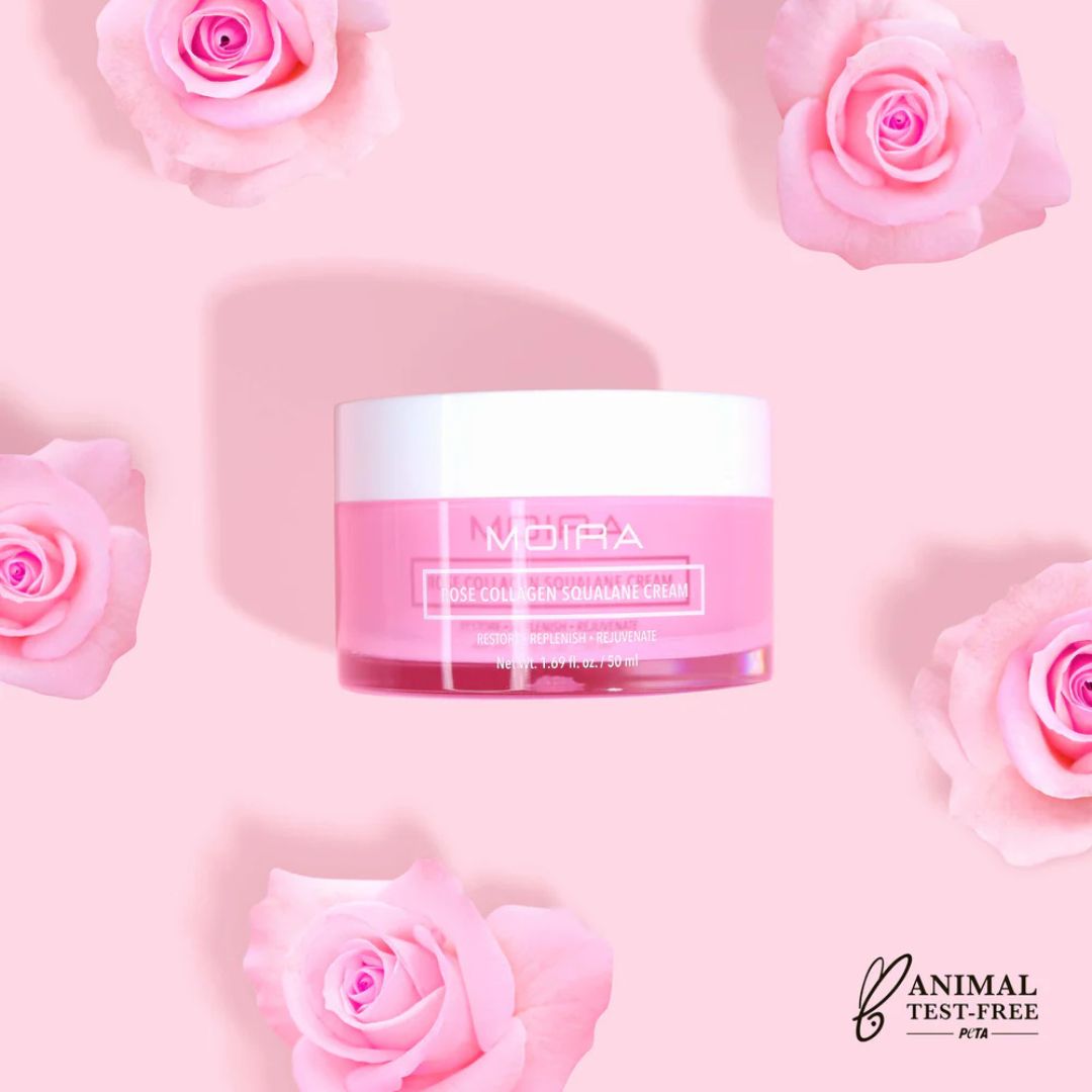 Moira, Rose Collagen Squalane Cream, Made In Korea