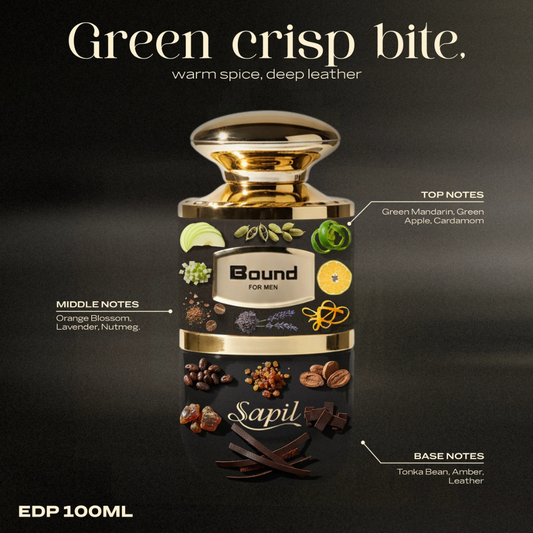 Sapil Bound Eau De Parfum Luxury Scent For Men 100ml (Copy)
