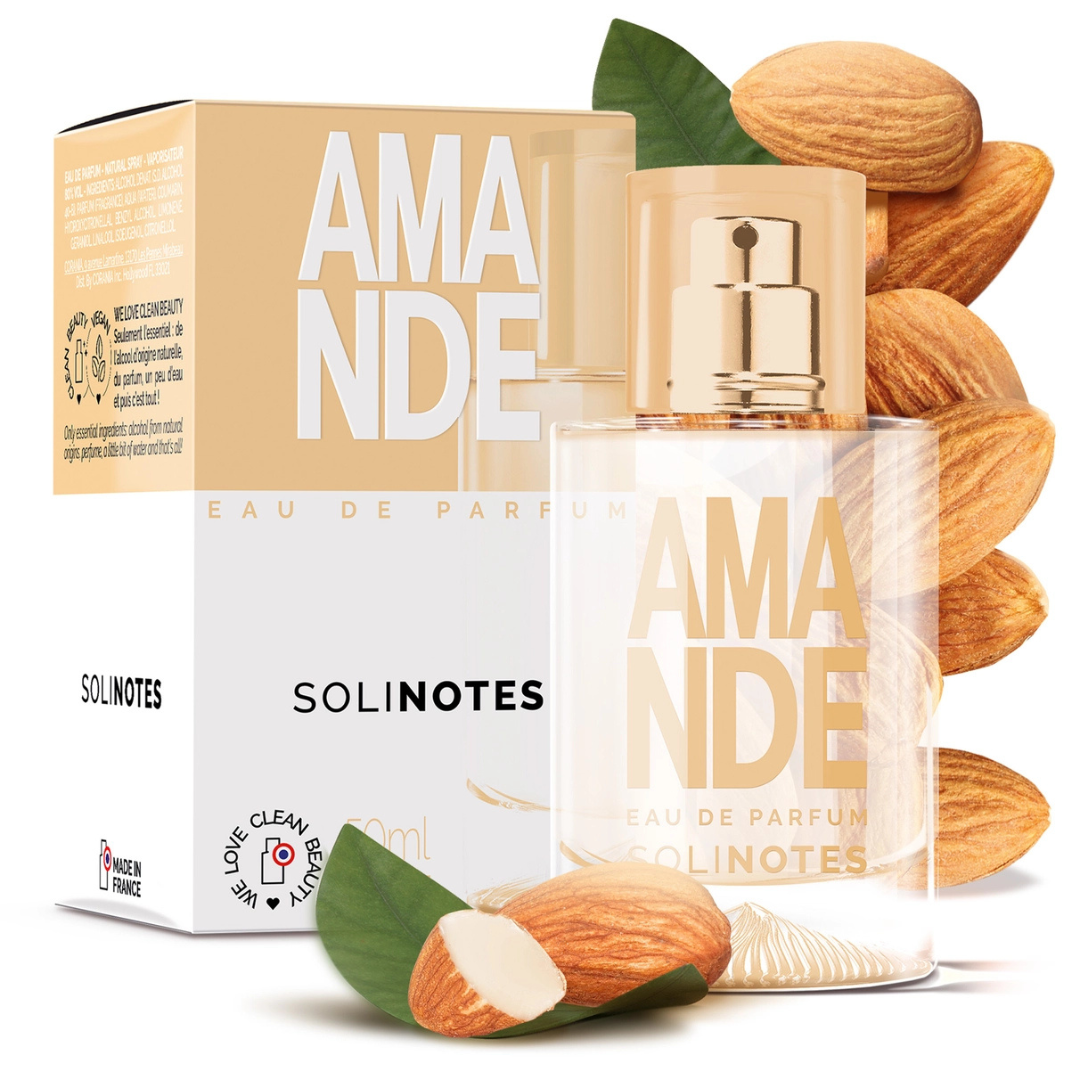 Solinotes, Almond Perfume 1.7 fl.oz, Clean Beauty, Vegan, Made in France