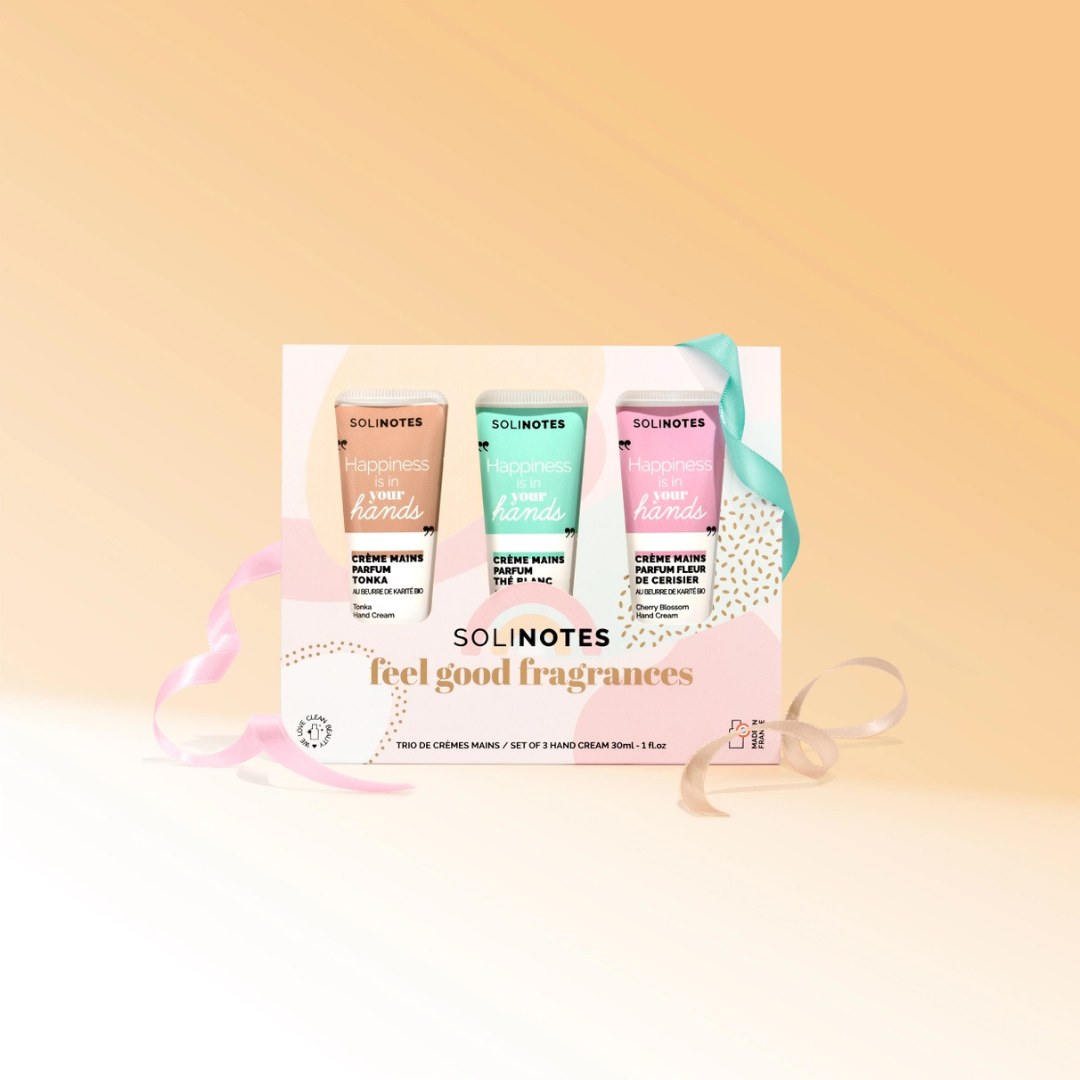 Solinotes, Hand Cream Trio Gift Set. Vegan, Made in France