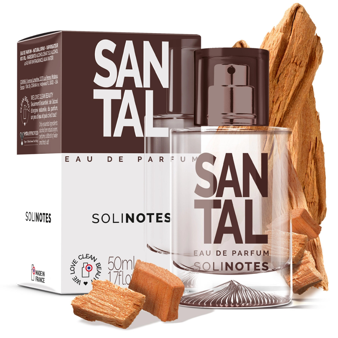 Solinotes, Sandalwood Perfume 1.7 fl.oz, Clean Beauty, Vegan, Made in France
