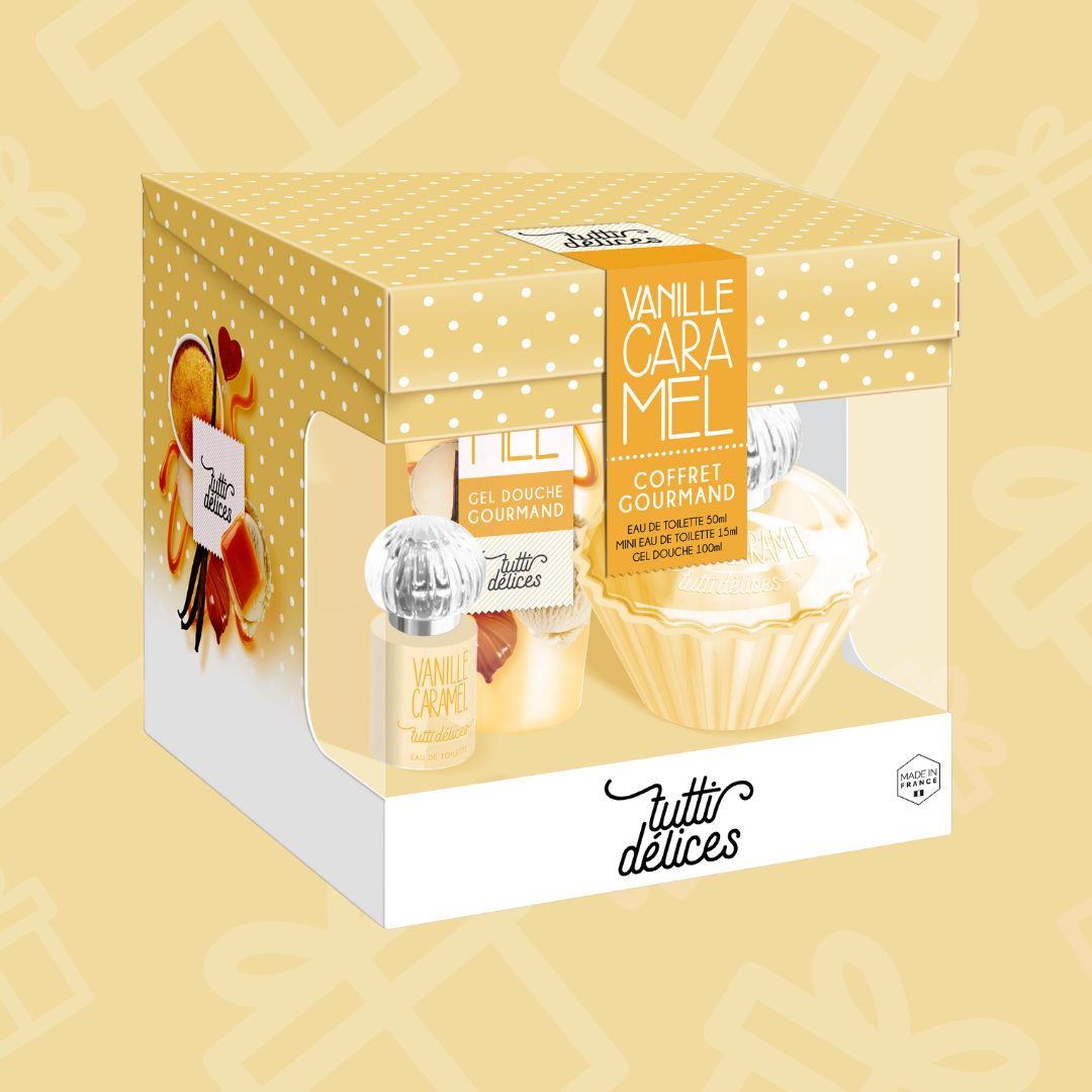 Tutti Délices, Vanilla Gift Set: Perfume + Mini Edt + Shower Gel, Made in France
