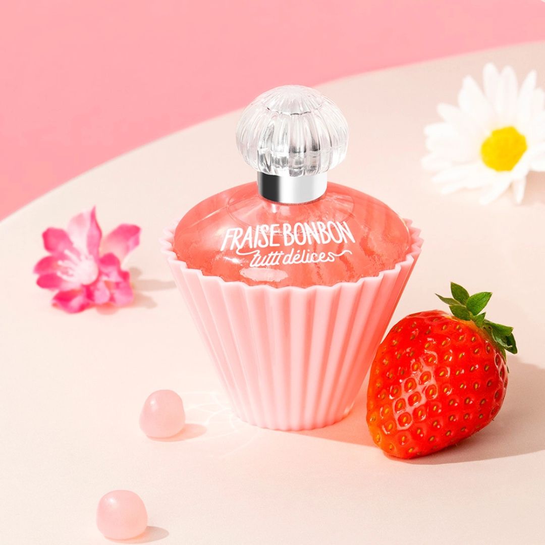 Tutti Délices, Strawberry Sweet, Cupcake Perfume 1.7 Fl.oz, Made in France