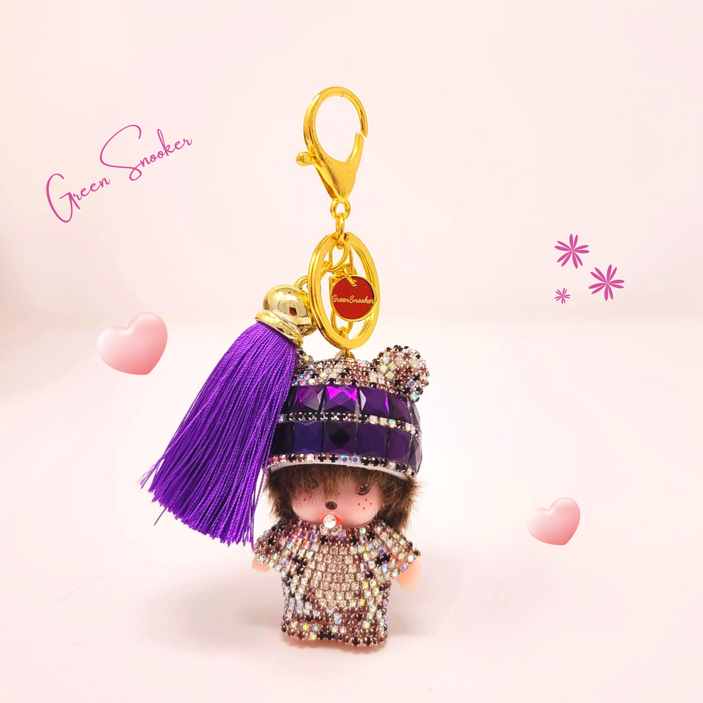 Keychain, Cute Monchichi Tassel, bag pendant