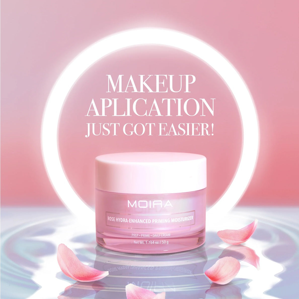 Moira, Rose Hydra Enhanced Priming Moisturizer, Made in Korea