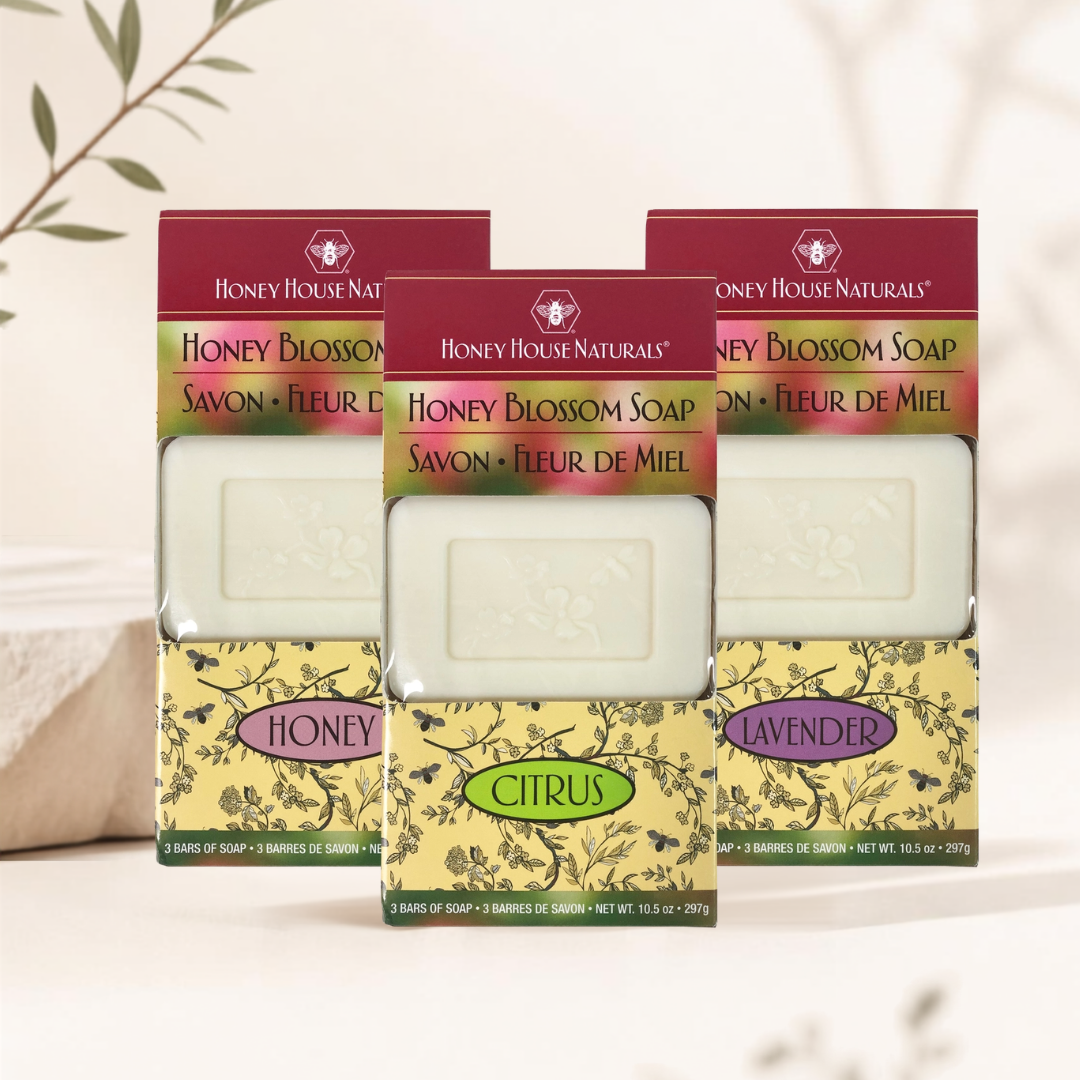 Honey House Naturals, Soap 3 Bar Box Honey Blossom