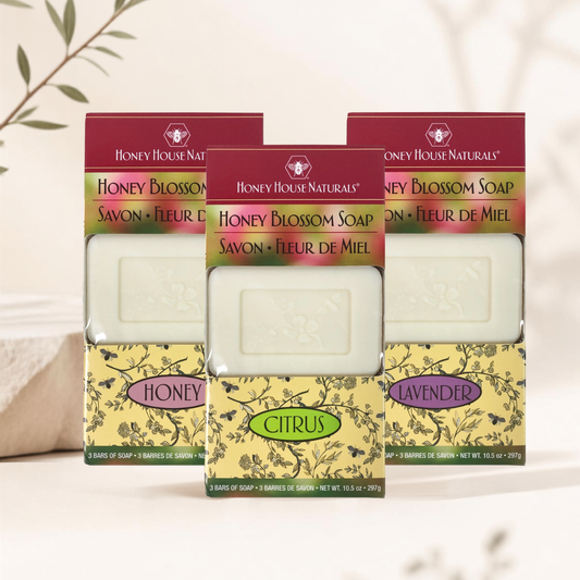Honey House Naturals, Soap 3 Bar Box Honey Blossom