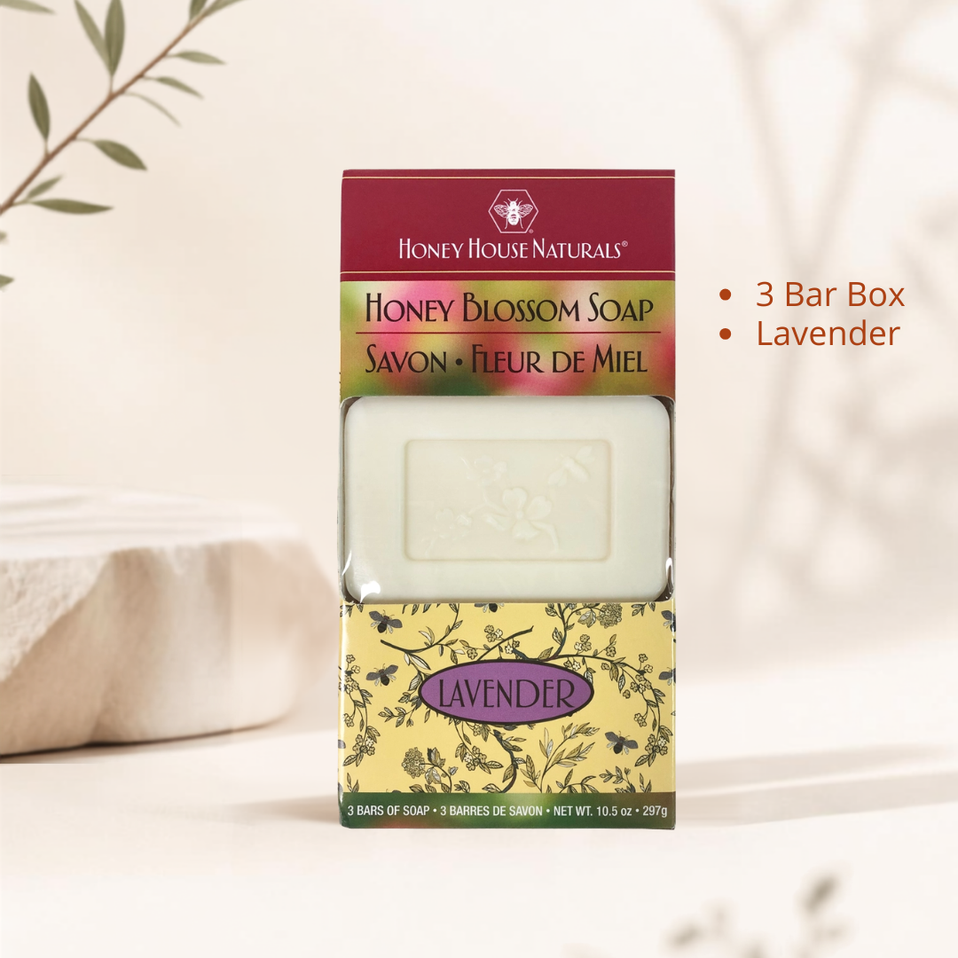 Honey House Naturals, Soap 3 Bar Box Honey Blossom