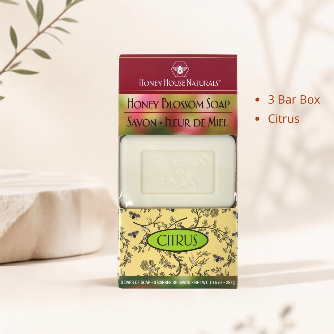 Honey House Naturals, Soap 3 Bar Box Honey Blossom