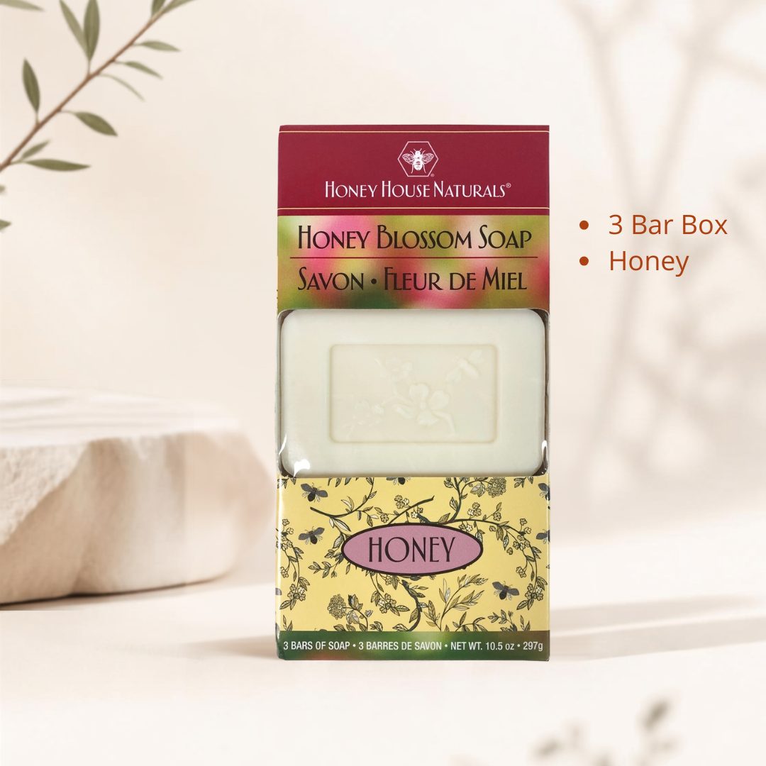 Honey House Naturals, Soap 3 Bar Box Honey Blossom