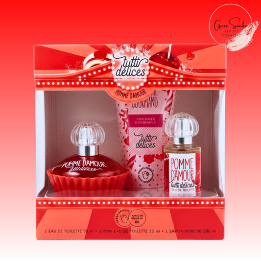 Tutti Délices, Candy Apple Set: Parfum + Mini Edt + Shower Gel,Made in France