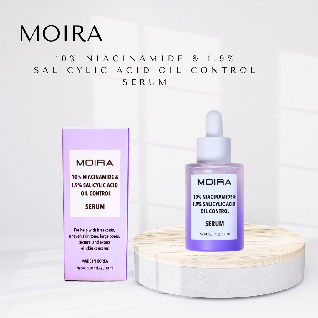 Moira, 10% Niacinamide & 1.9% Salicylic Acid Oil Control Serum, Made in Korea