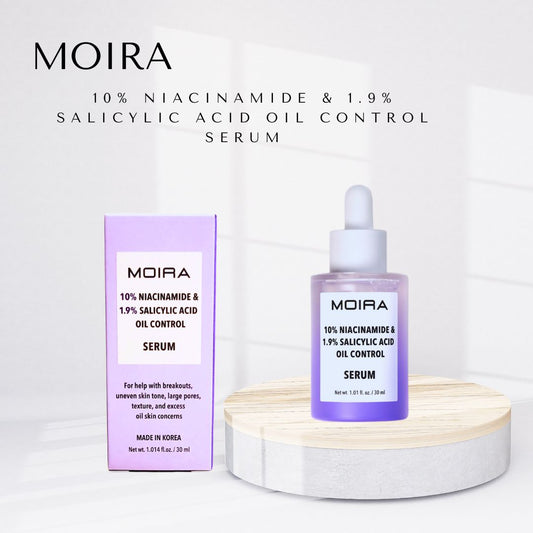 Moira, 10% Niacinamide & 1.9% Salicylic Acid Oil Control Serum, Made in Korea