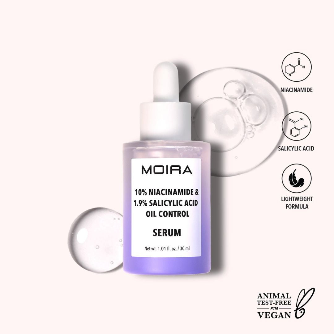 Moira, 10% Niacinamide & 1.9% Salicylic Acid Oil Control Serum, Made in Korea